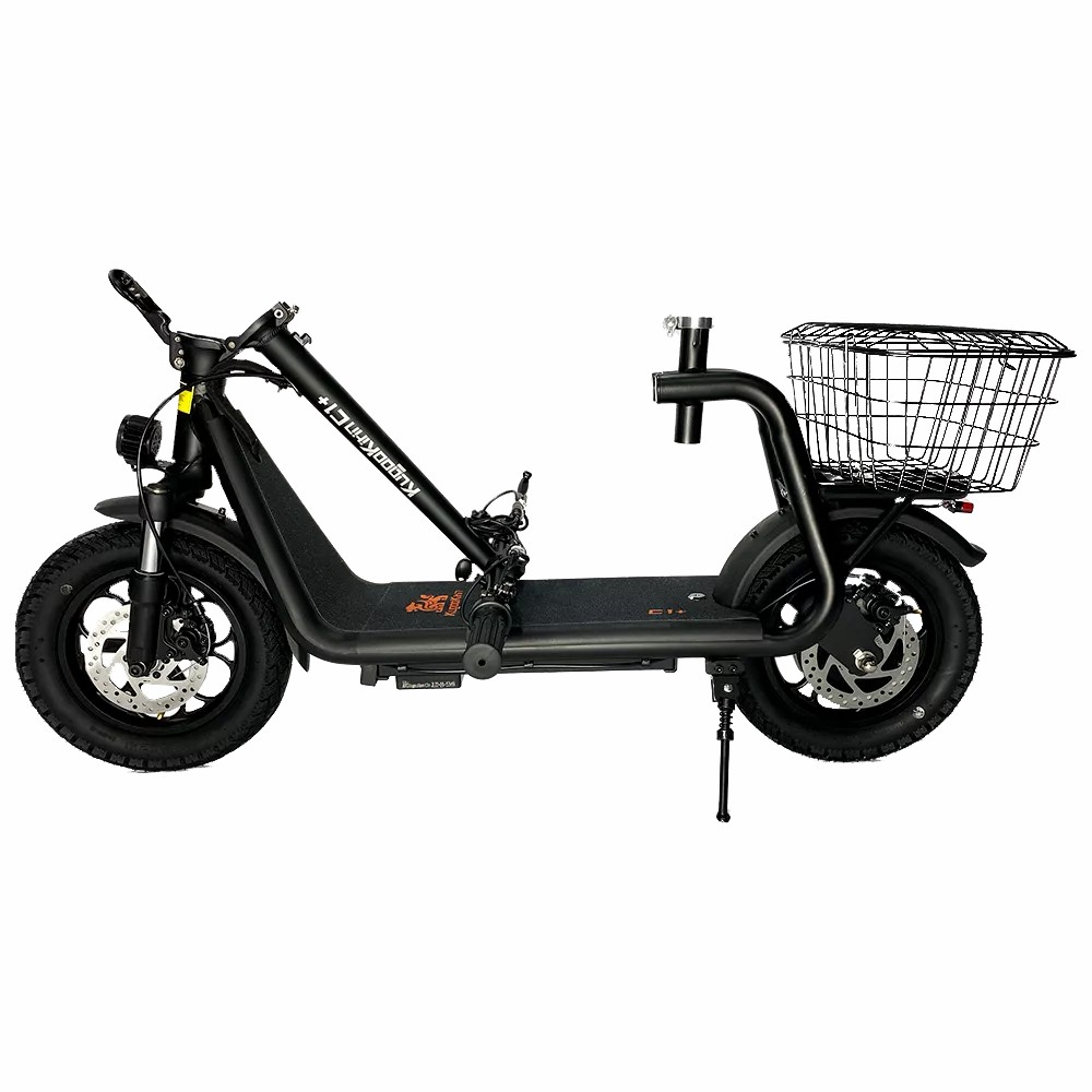 Универсальный скоростной электросамокат Kugoo Kirin C1+ VP-33758759 в сложенном виде