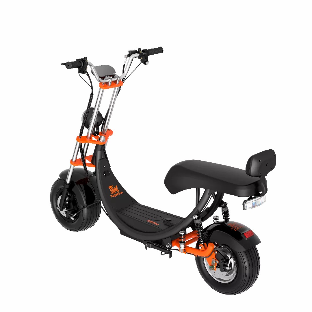 Мощный электроскутер Kugoo Kirin C2 PRO 1200W VP-77952869 обзорный вид сзади