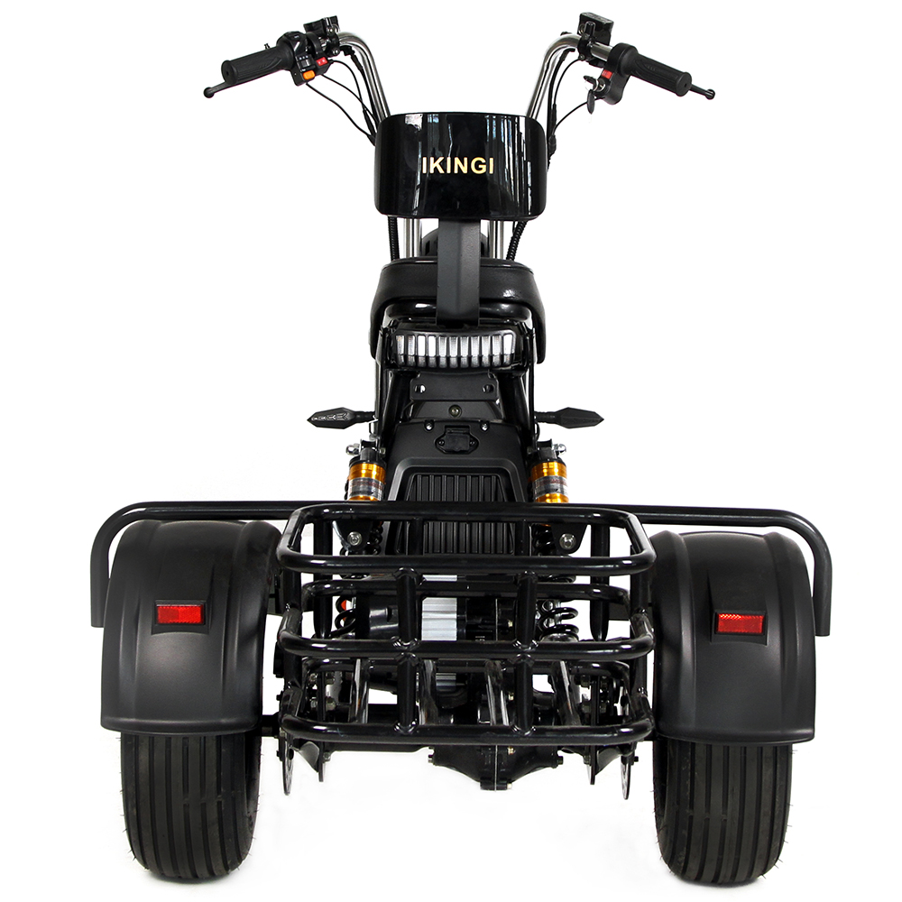 Электроскутер трехколесный Ikingi X1 PRO Mini VP-36793659 вид сзади